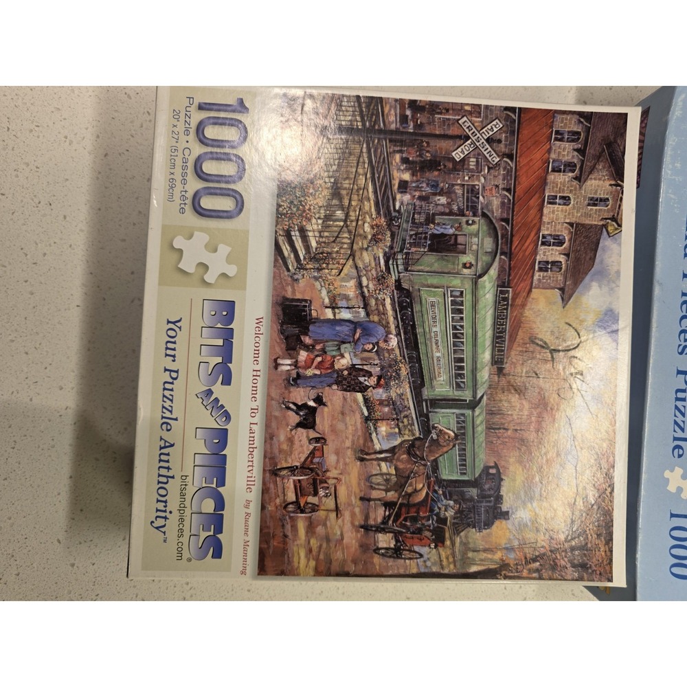 Lot of 2 Bits and Pieces Jigsaw Puzzles 1000 Pieces- Complete - Picture 4 of 10